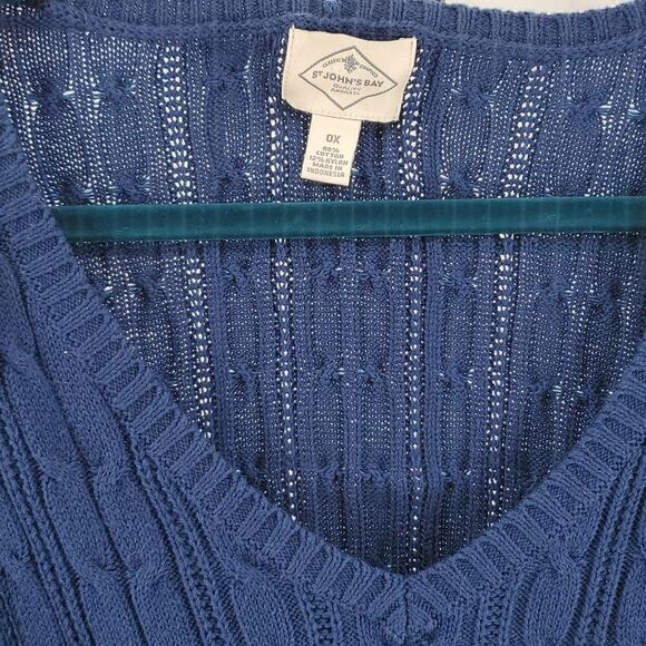 Sweater Navy Blue St. John's Bay NWT - Picture 2 of 8